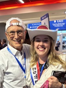 Evan Koch and Ashley Fedan at the Democratic National Convention in Chicago