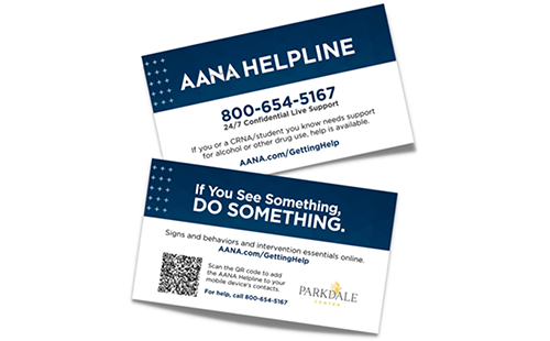 AANA helpline cards 2024