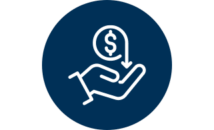 Cash Back Icon - Blue